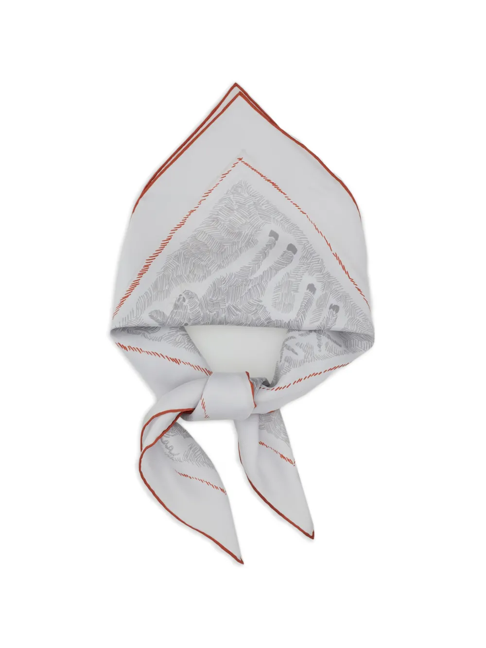 Jacquemus printed scarf - Bianco