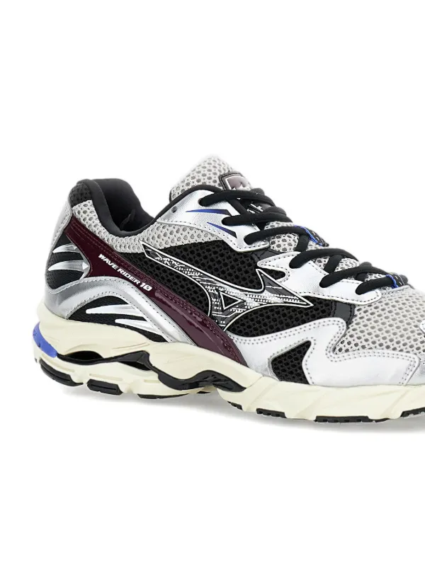 美品✨MIZUNO 25.5 WAVE RIDER 10 GRAY WHITE Mizuno Wave Rider 10 Sneakers | Grey | FARFETCH