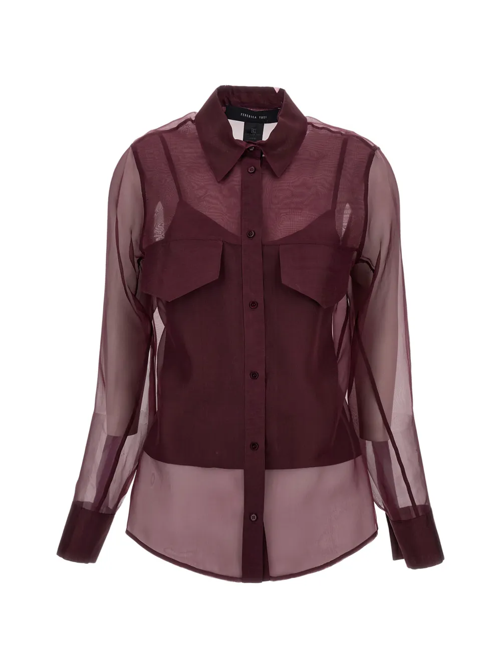 Federica Tosi pocket shirt - Viola