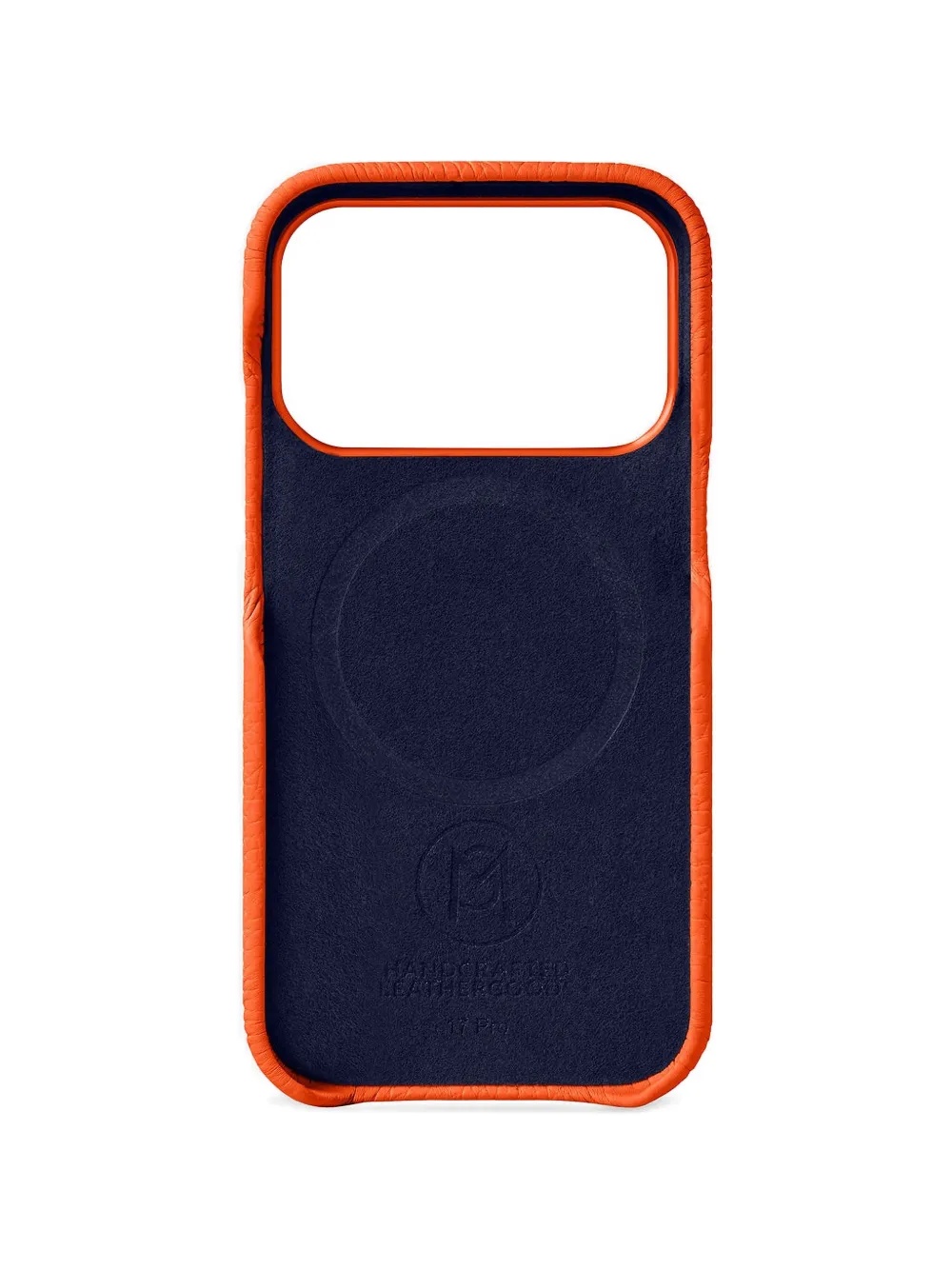  Maison De Sabré Leather Iphone 17 Pro Case - Orange 