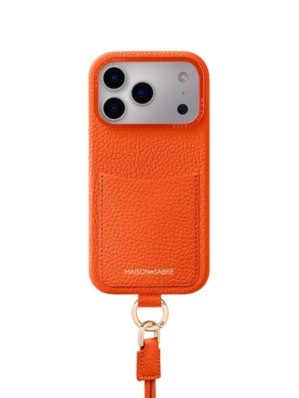 MAISON De SABRÉ Sling iPhone 17 Pro Max ケース | オレンジ