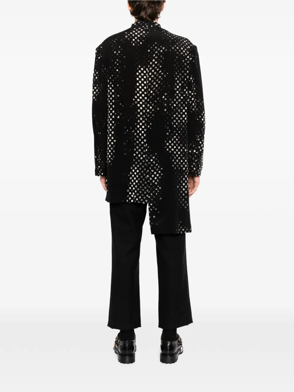 Yohji Yamamoto Jack met patroon Zwart