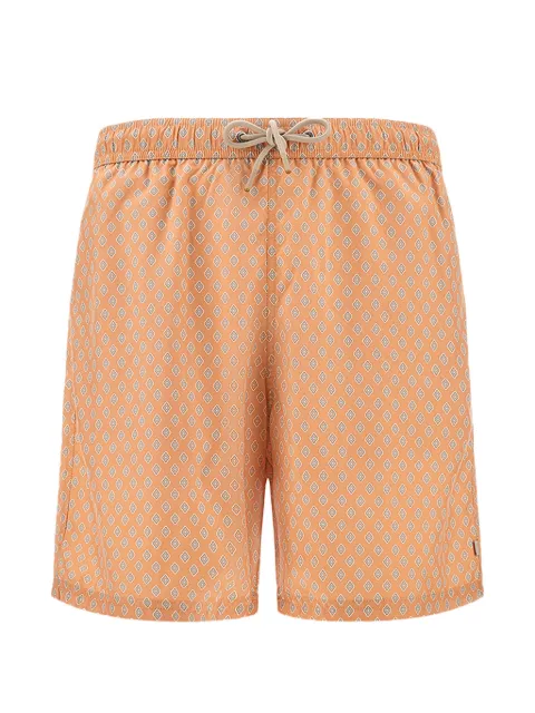 Paul & Shark blomstrede badeshorts med diamanttryk