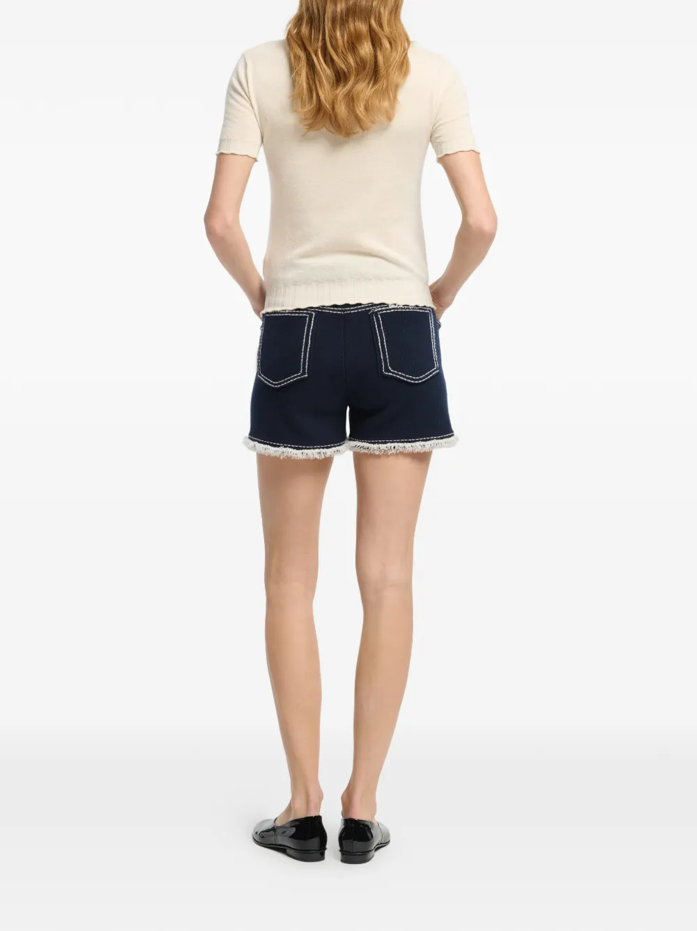  Barrie Ribbed Detailing Top - Neutrals 