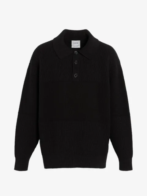 Barrie waffle-effect polo shirt