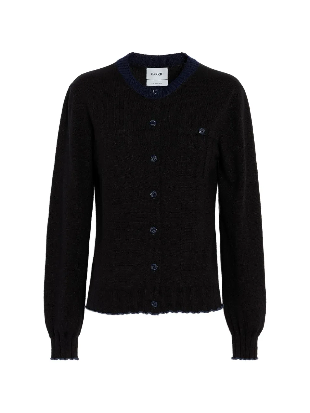 Barrie Cardigan a coste - Nero