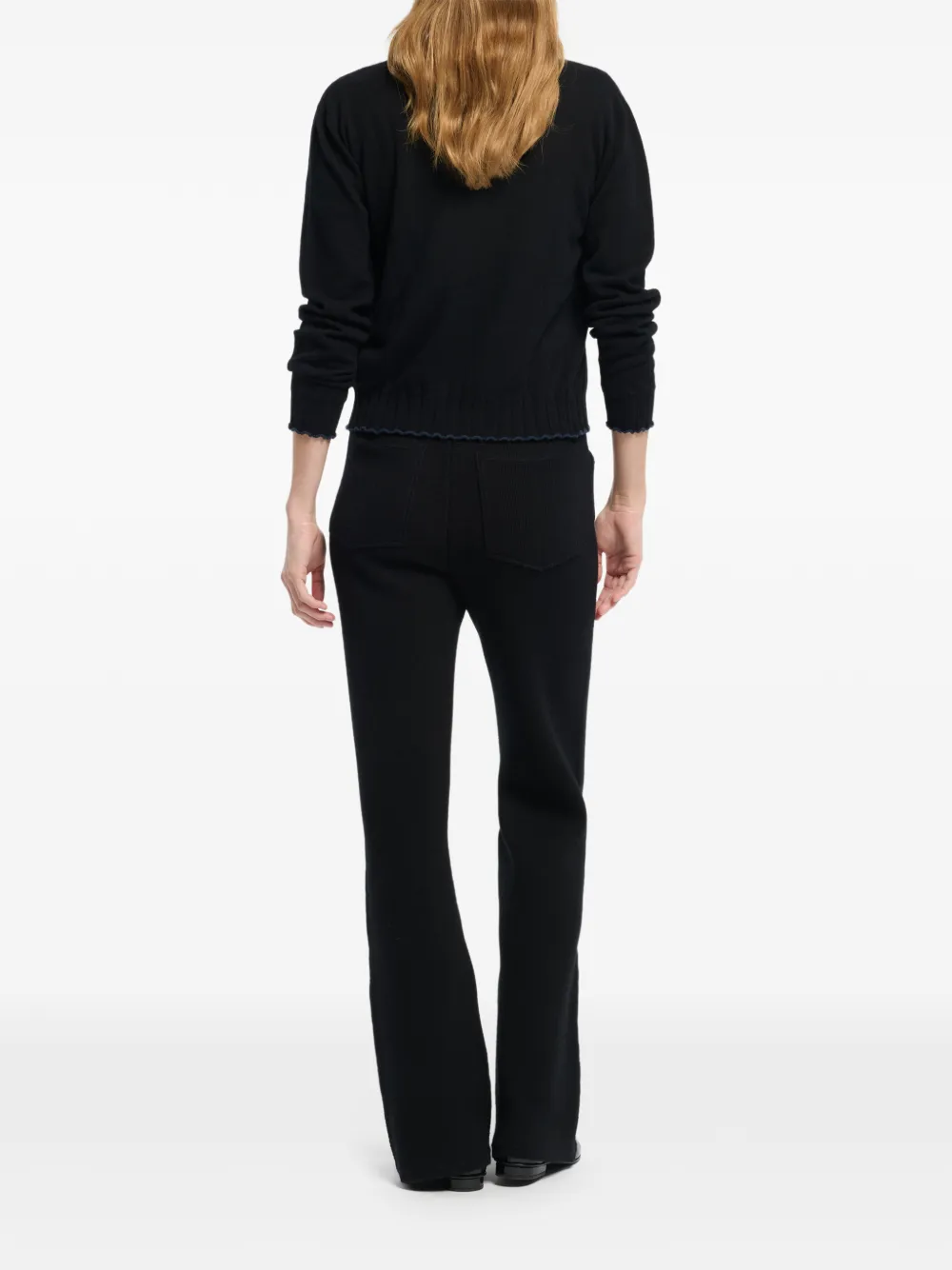 Barrie Geribbeld vest Zwart