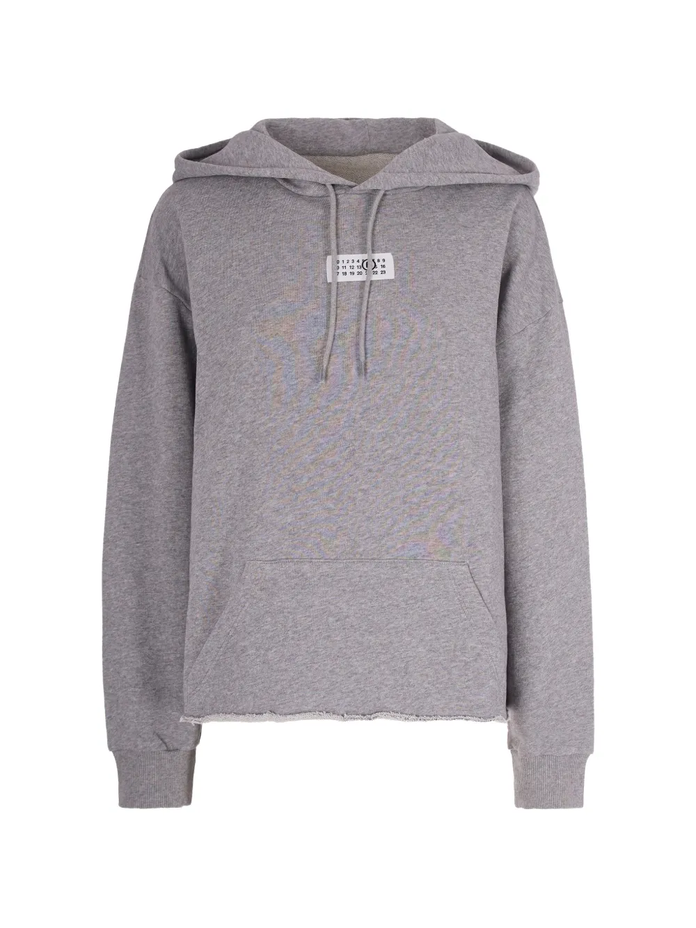 MM6 Maison Margiela Numbers-patch hoodie - Grigio