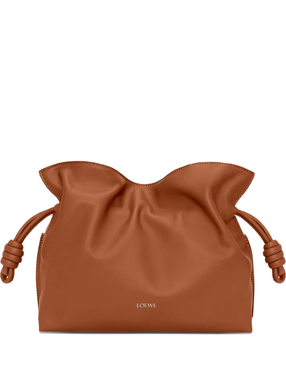 LOEWE medium Flamenco clutch bag - Marrone