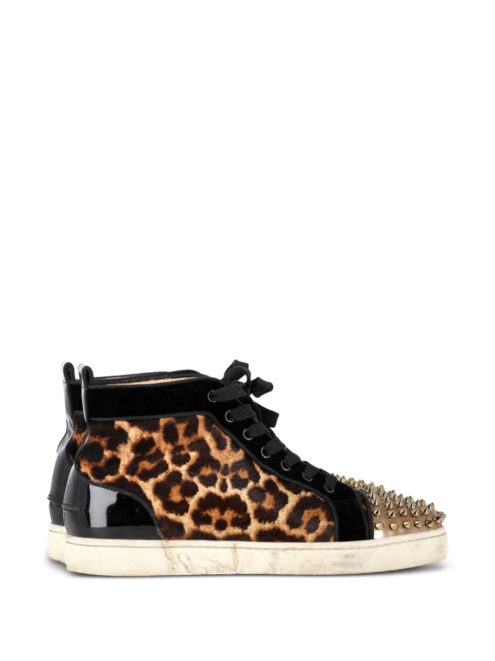 Christian Louboutin Pre-Owned Lou Spike Orlato high-top sneakers - Schwarz