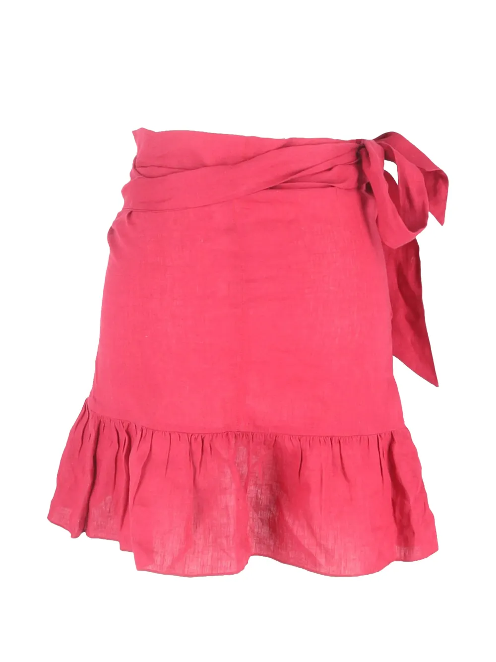 Isabel Marant Vintage ruffled wrap mini skirt - Rosso