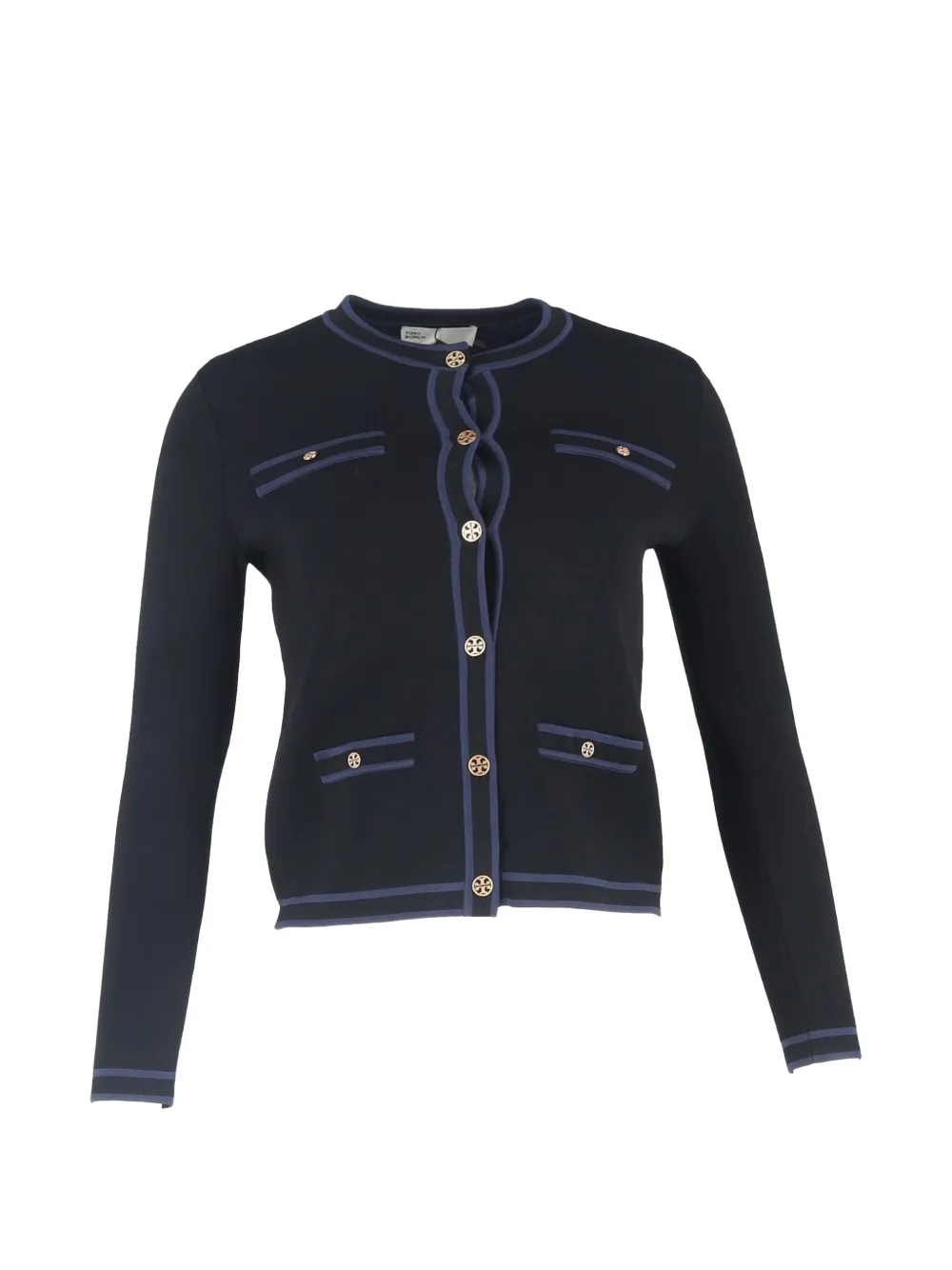 Tory Burch Kendra button-down logo cardigan - Nero