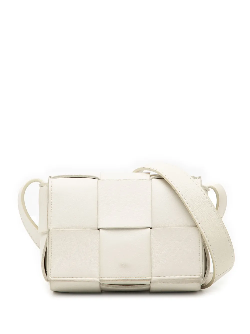 Bottega Veneta Pre-Owned 2012-2025 Extra Mini Nappa Maxi Intrecciato Cassette crossbody bag - Bianco
