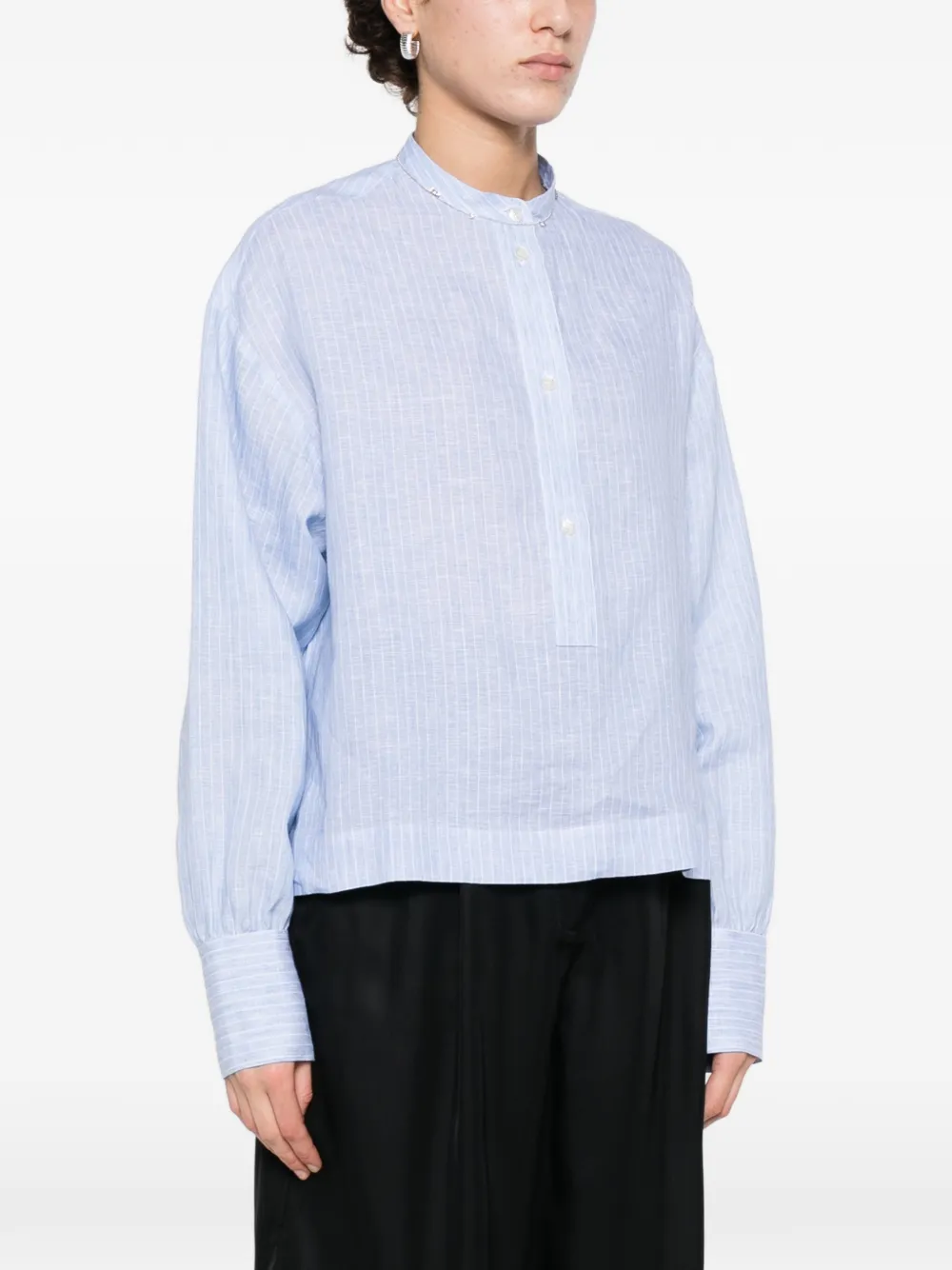 Fabiana Filippi Gestreept blouse Blauw