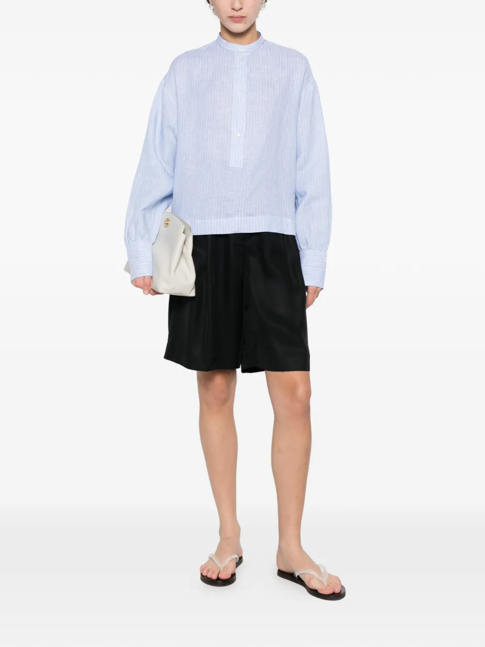 Fabiana Filippi Gestreept blouse Blauw