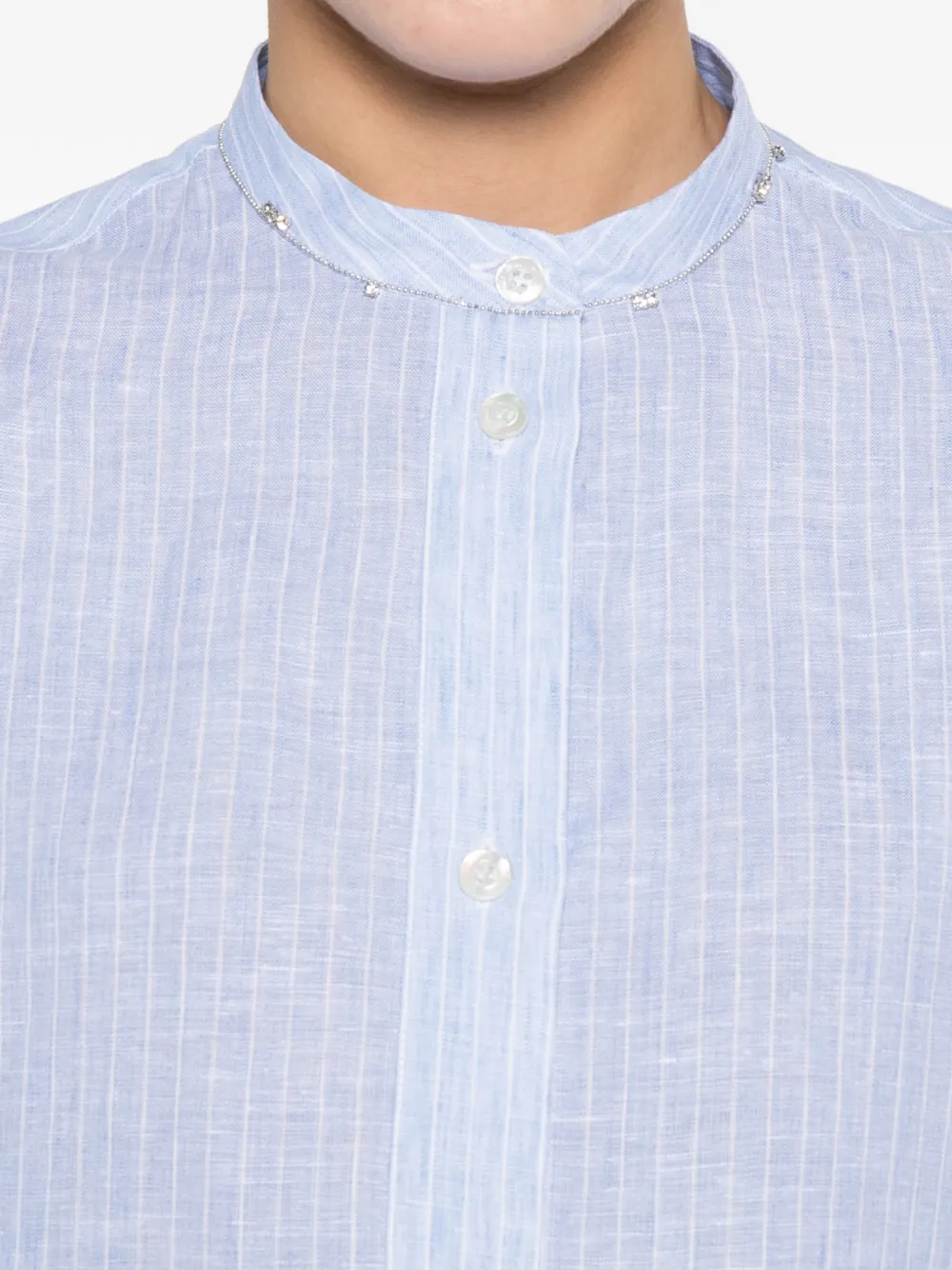 Fabiana Filippi Gestreept blouse Blauw