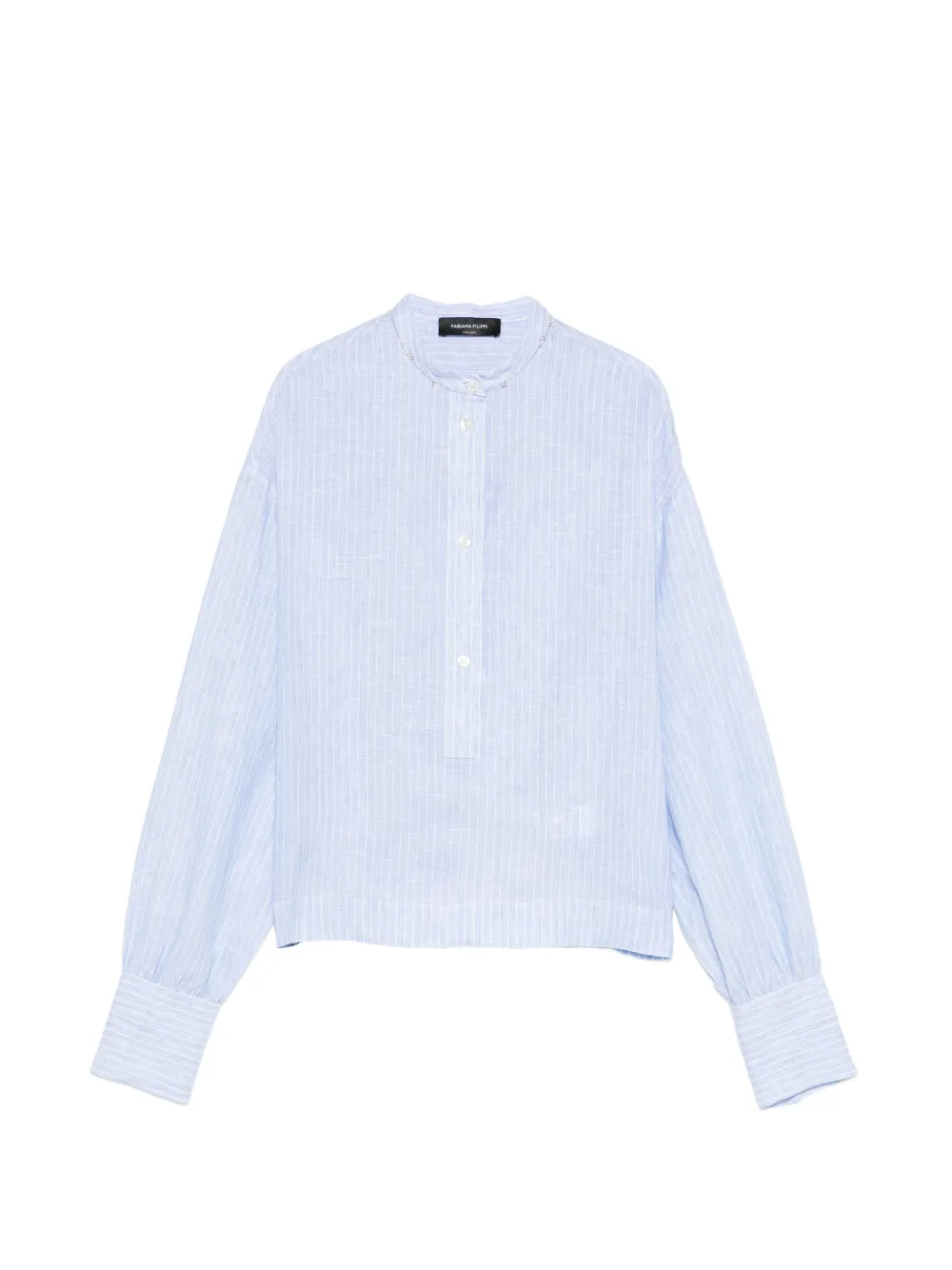 Fabiana Filippi striped long-sleeve shirt - Blu