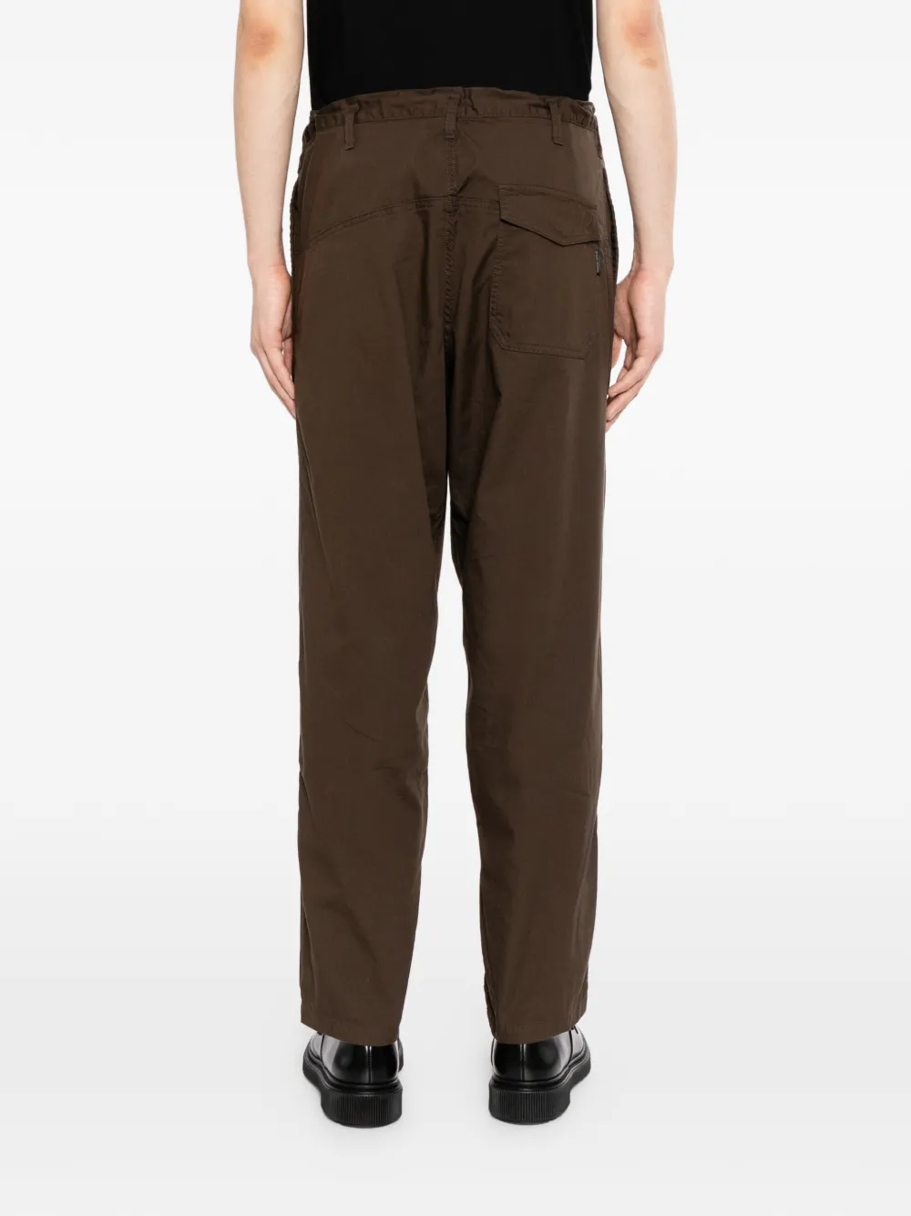 Yohji Yamamoto Broek met toelopende pijpen Bruin