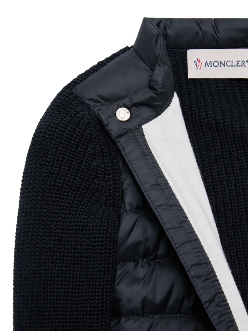 Moncler Enfant Vest met gewatteerd vlak Blauw