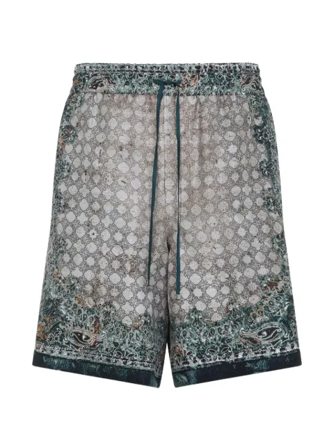 AMIRI paisley print drawstring shorts