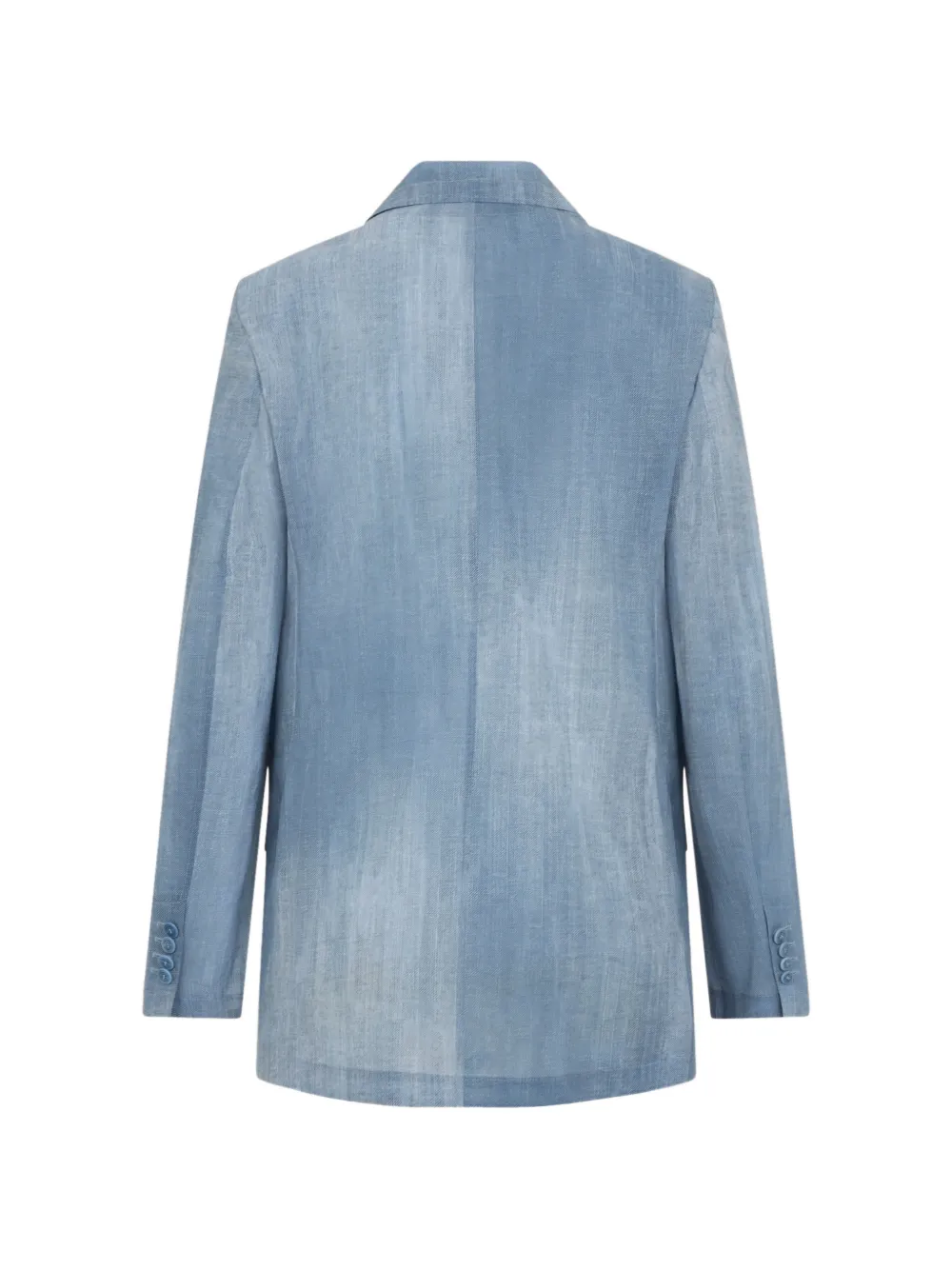  Ermanno Scervino Long-sleeves Double-breasted Jacket - Blue 