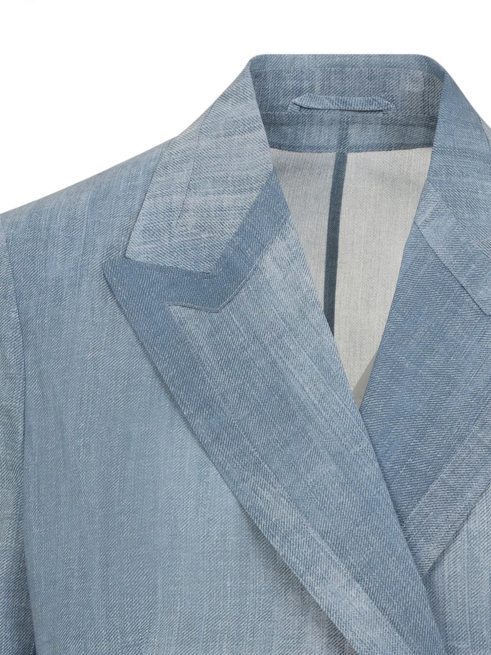  Ermanno Scervino Long-sleeves Double-breasted Jacket - Blue 