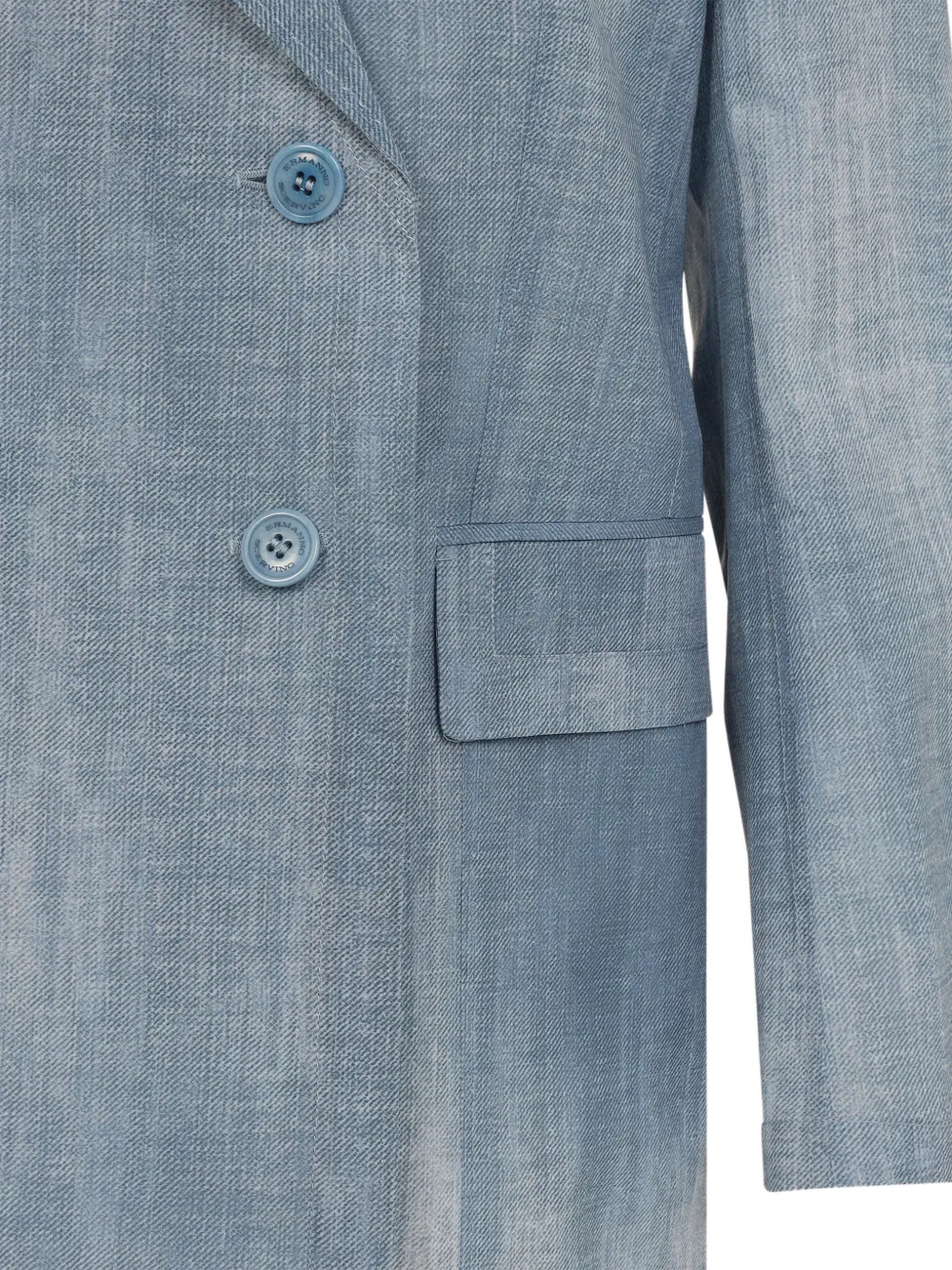 Ermanno Scervino Jack met dubbele rij knopen en lange mouwen Blauw