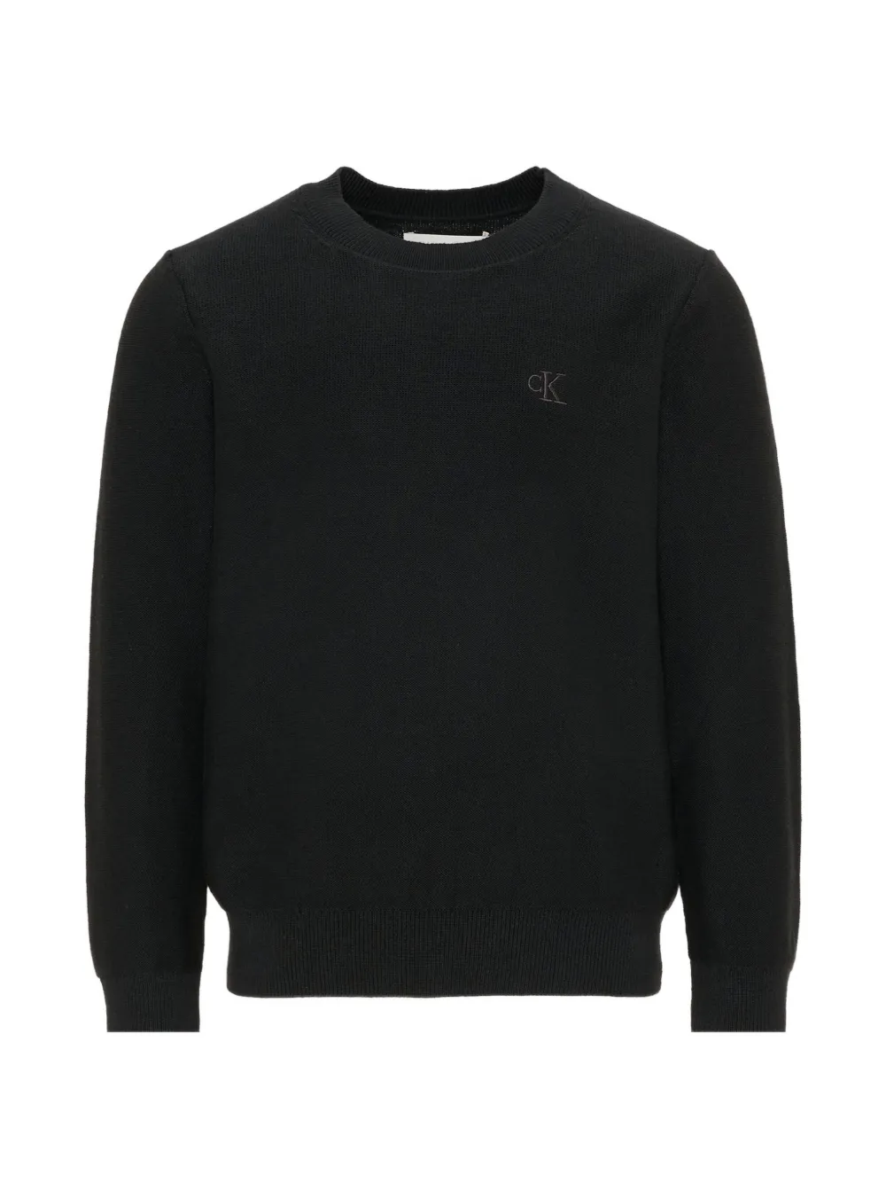 Calvin Klein Kids logo-embroidered sweater - Nero