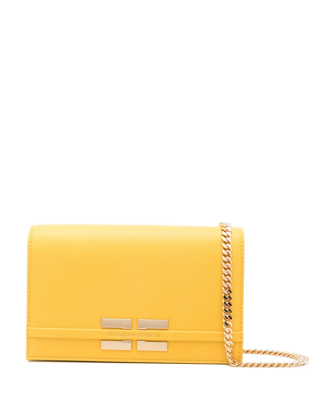 Elisabetta Franchi Borsa a tracolla con logo - Giallo
