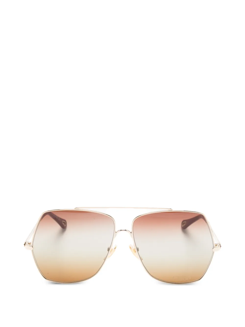 Chloé Eyewear geometric-shape sunglasses - Oro