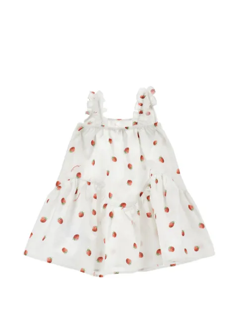 Monnalisa vestido con fresas estampadas