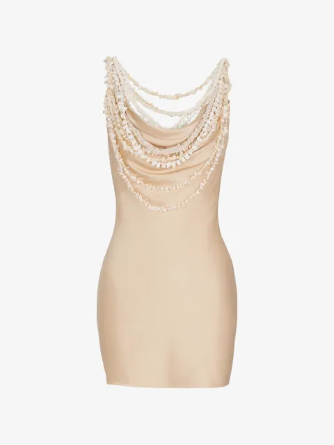 Balmain shell-embellished mini dress