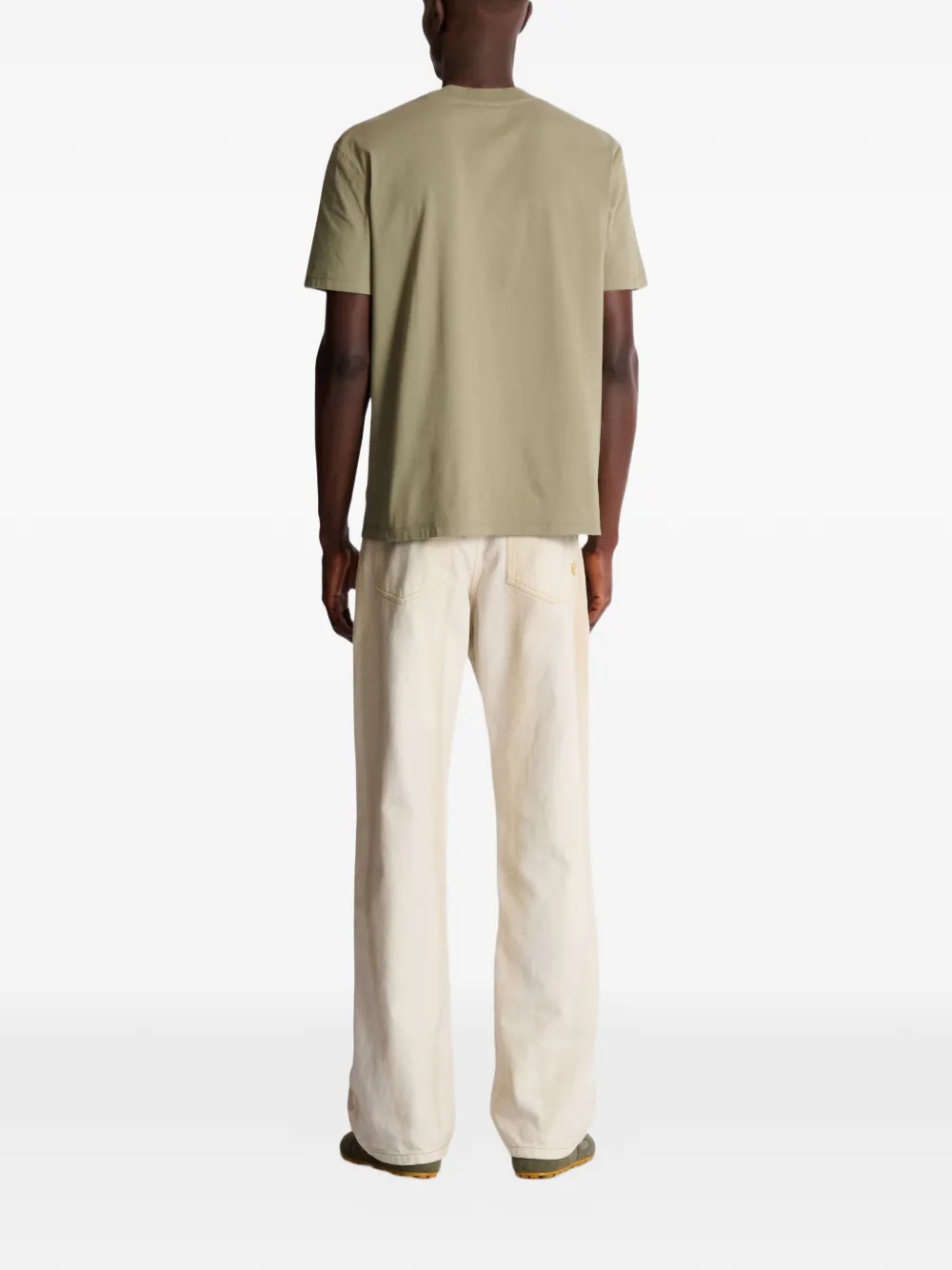 Balmain T-shirt met ronde hals Groen