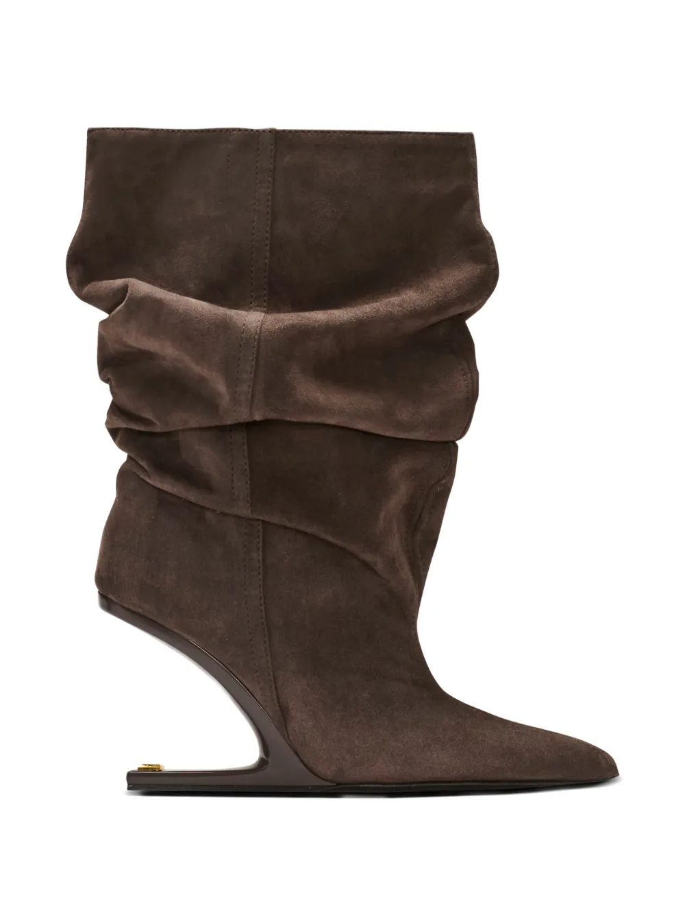 Balmain Stiefeletten mit Wedge-Absatz - Braun