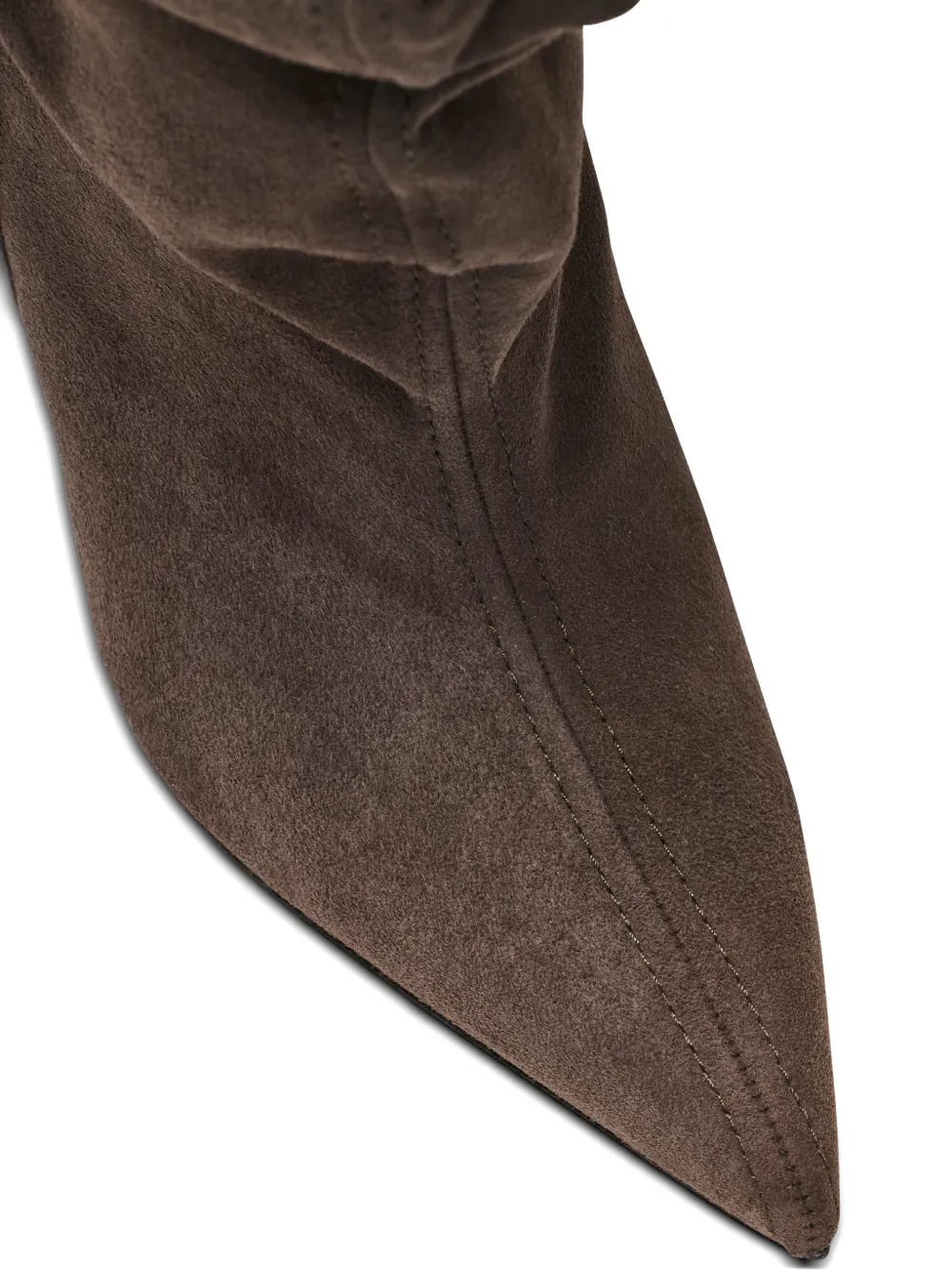 Balmain No Wedge suède enkellaarzen Bruin