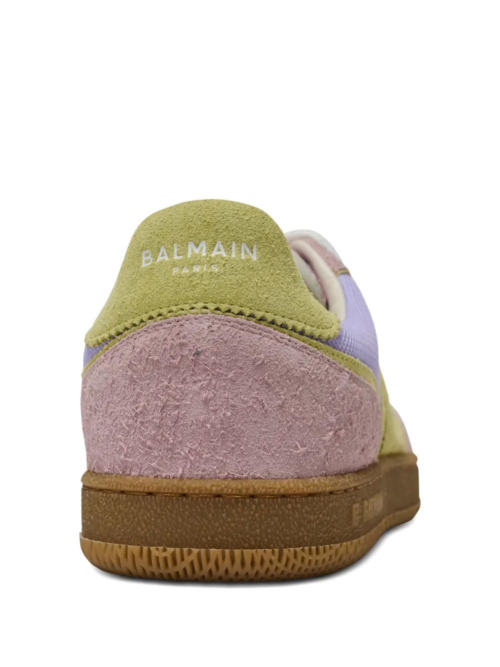 Balmain Swan sneakers met suède vlakken Roze