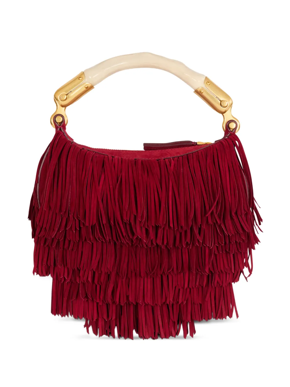 Balmain Borsa a spalla Ebene mini - Rosso