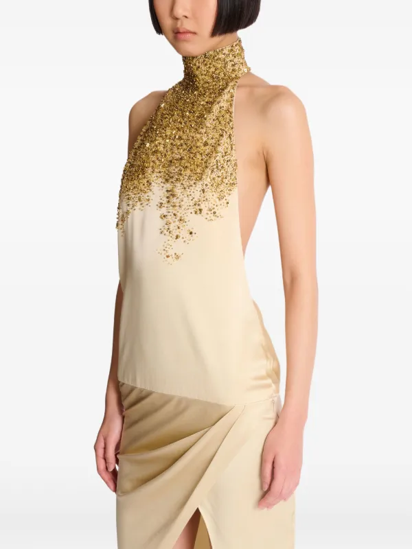 balmain halter neck dress Balmain