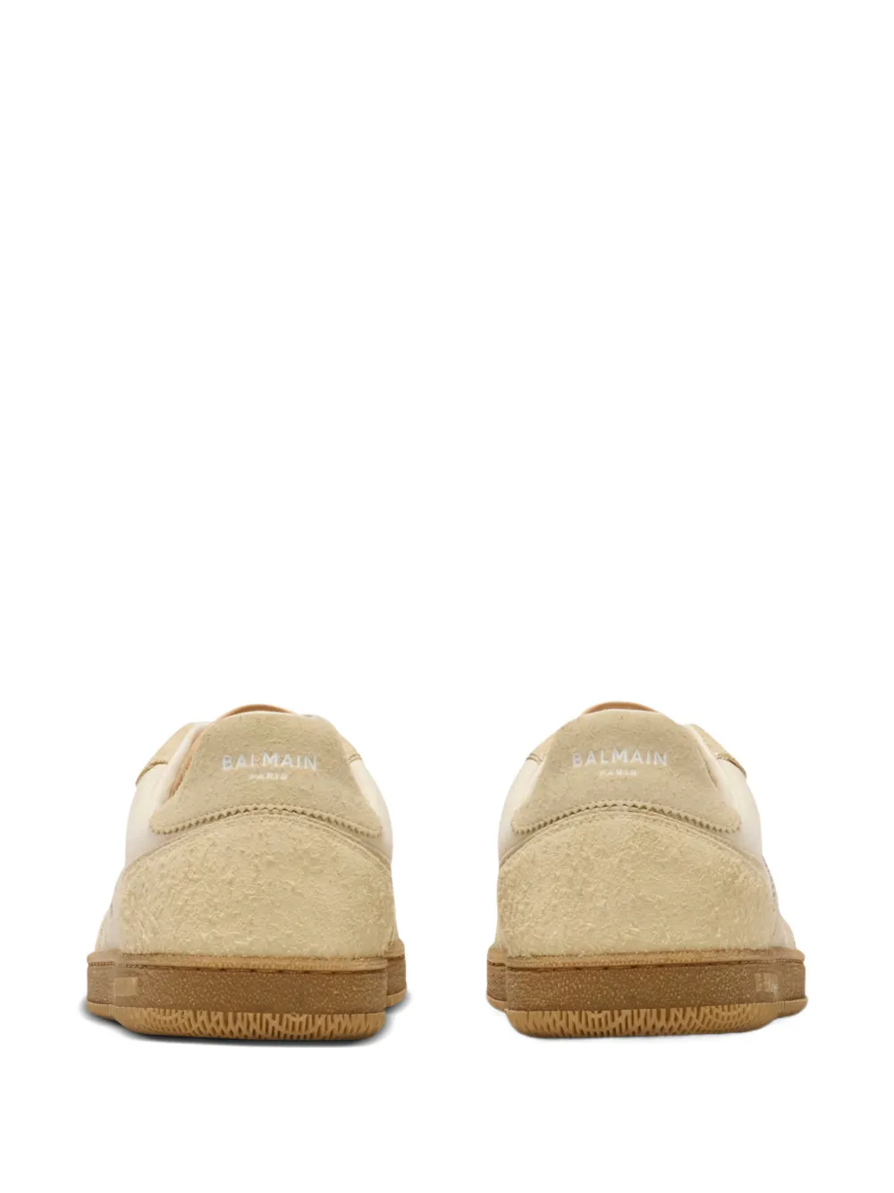 Balmain Swan sneakers met logodetail Beige