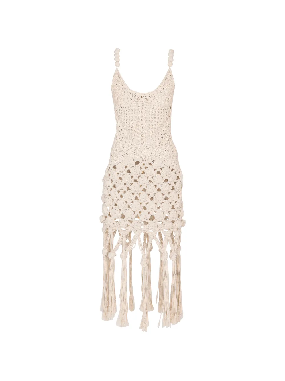 Balmain Mini-jurk met geknoopt detail Beige