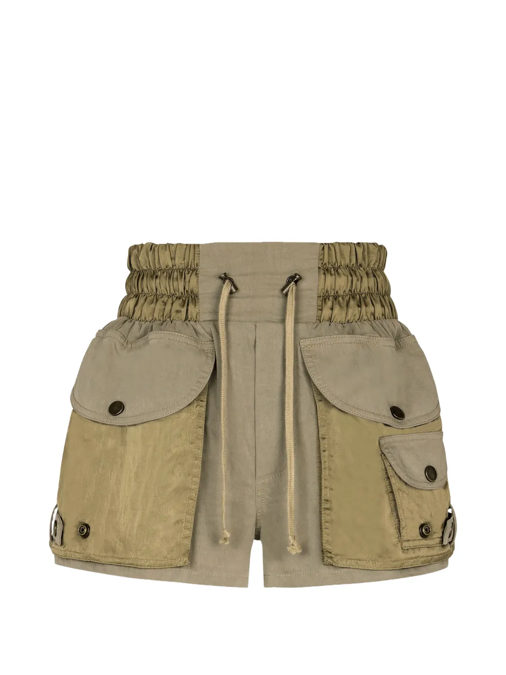 Balmain Twill katoenen cargo shorts Groen