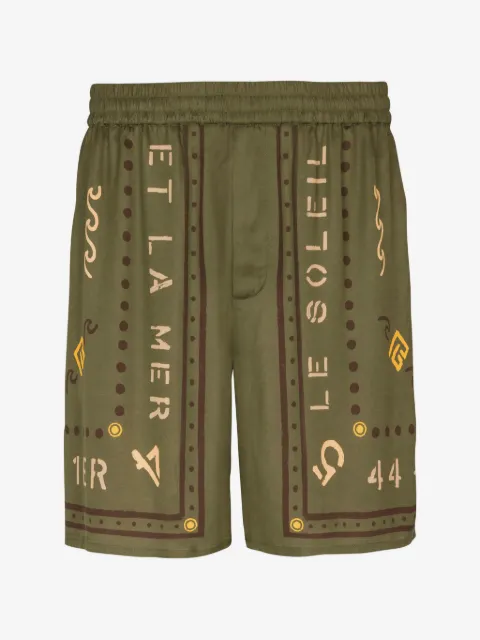 Balmain bermuda shorts with Balmain Club print