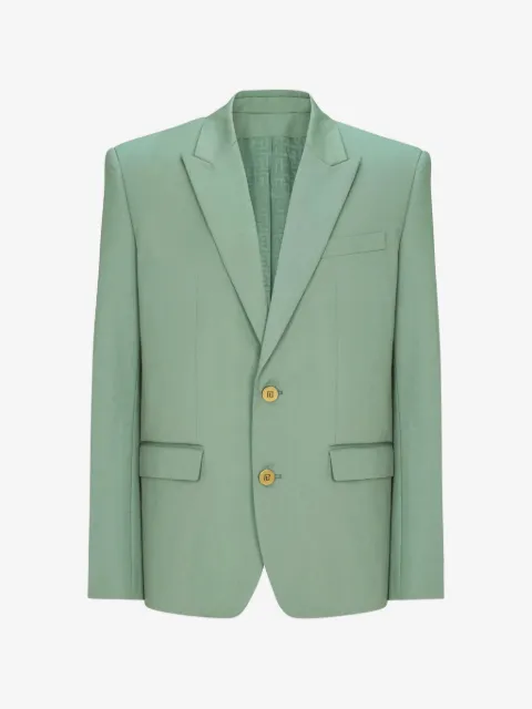 Balmain blazer con botones y solapa de pico