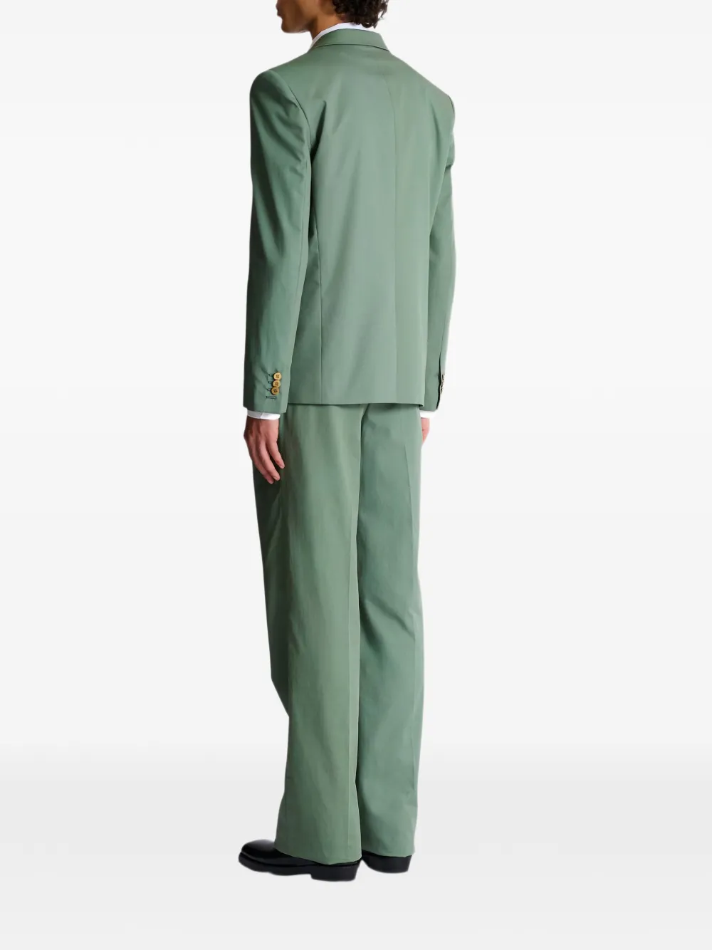 Balmain Blazer met enkele rij knopen Groen