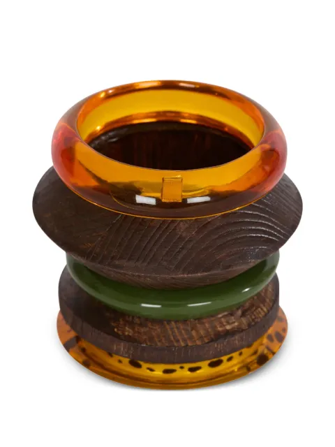 Balmain set de pulseras con diseño geométrico