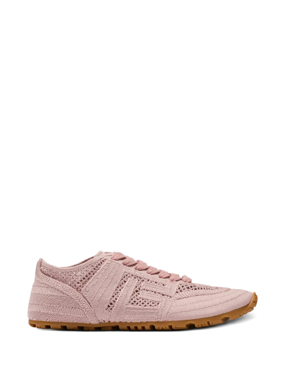 Balmain Racer 45 macramé sneakers Roze