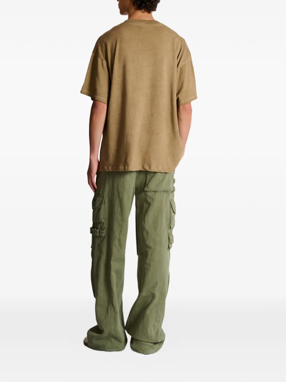 Balmain T-shirt met ronde hals Beige