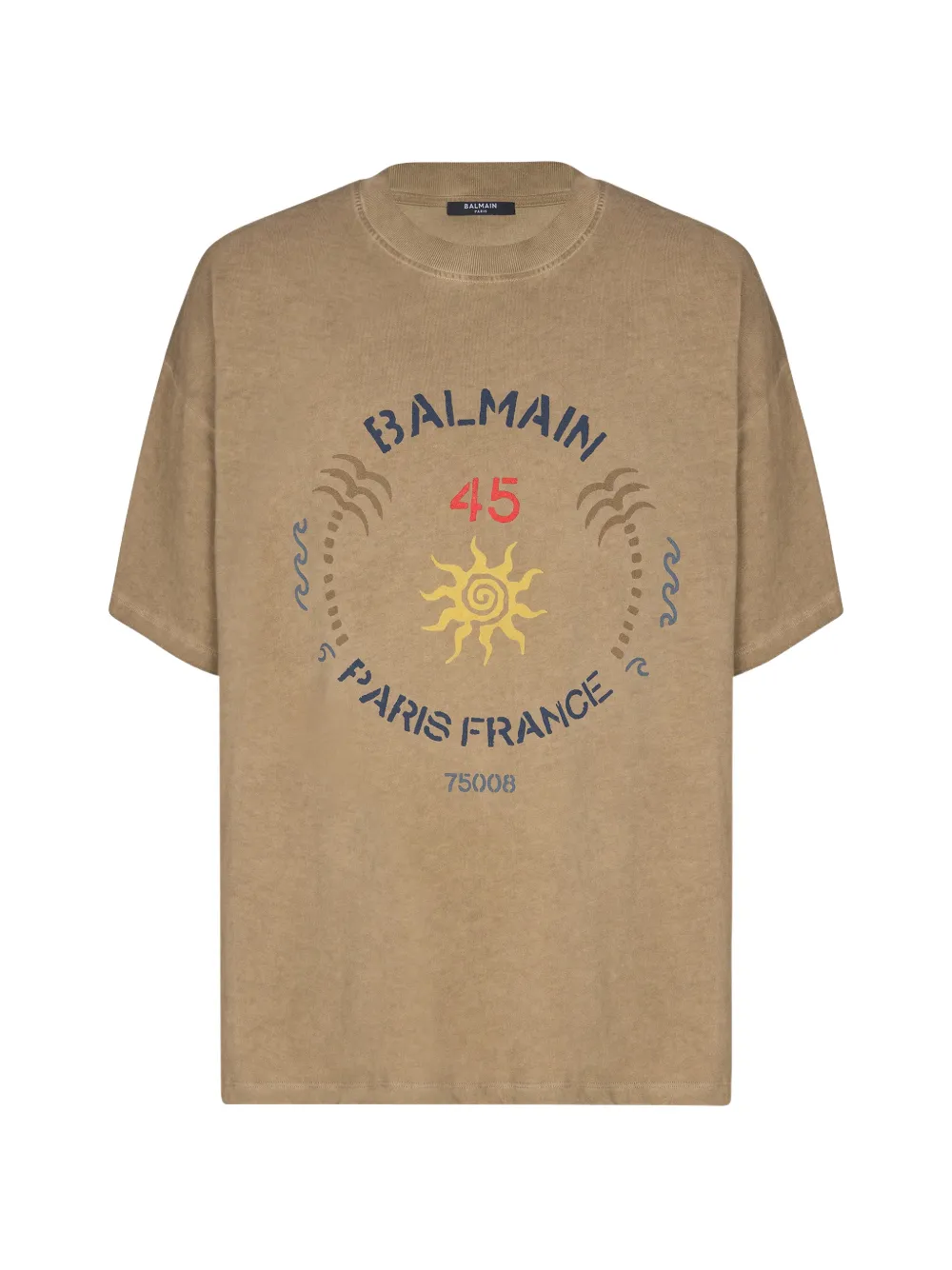 Balmain T-shirt girocollo - Toni neutri