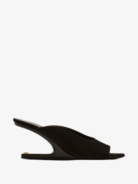 Balmain open-toe suede mule sandals