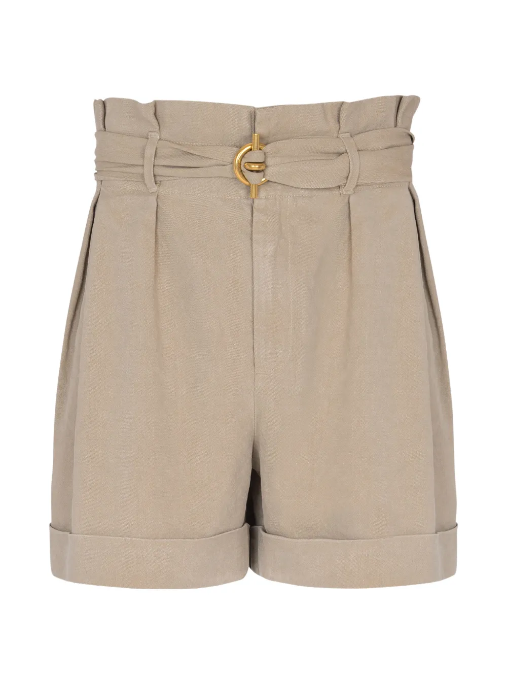 Balmain Shorts met ceintuur Beige